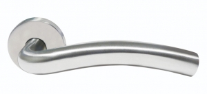 Curved Arch Lever Door Handle Set (stainless steel)